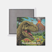 恐竜の先史時代のパーティー マグネット (正面/裏面)