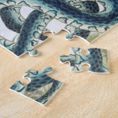 恐竜の先史時代の動物が恐ろしい超現実 ジグソーパズル (側面)