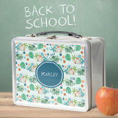 恐竜の先史時代の動物キッズスクール メタルランチボックス