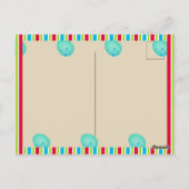 恐竜の先史時代の誕生パーティーありがとう ポストカード (裏面)