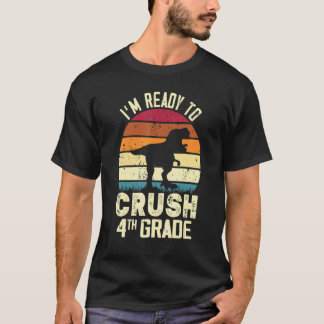 恐竜の先生をやっつけるぞ 小学4年生 Tシャツ