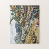 恐竜の光景 ジグソーパズル (縦)