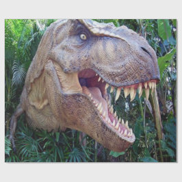 恐竜の光沢ラッピング紙 子供へ ラッピングペーパー