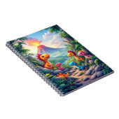 恐竜の冒険ノートブック - 楽しくて魅力的な ノートブック (右側)