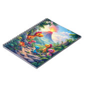 恐竜の冒険ノートブック - 楽しくて魅力的な ノートブック (左側)