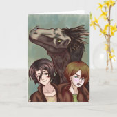 恐竜の冒険 カード (黄色い花)