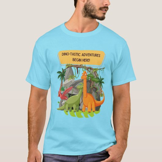 恐竜の冒険 名言 Tシャツ (正面)