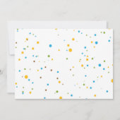 恐竜の写真を使った誕生日パーティーの招待状 招待状 (裏面)