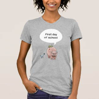 恐竜の初めての学校 Tシャツ
