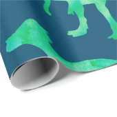 恐竜の包装紙のギフト用包装紙 ラッピングペーパー (ロールコーナー)