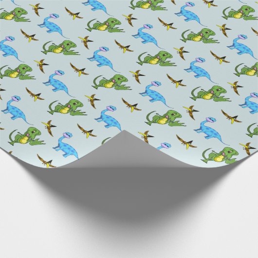 恐竜の包装紙 ラッピングペーパー (角)