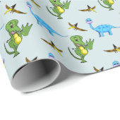 恐竜の包装紙 ラッピングペーパー (ロールコーナー)