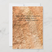 恐竜の化石と迷彩柄バースデーパーティ招待状 招待状 (裏面)