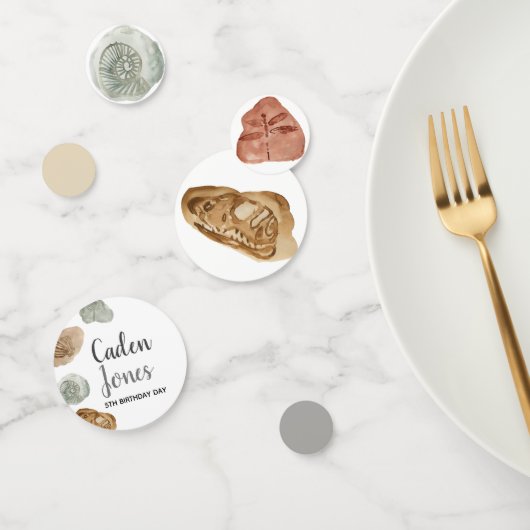 恐竜の化石キッズ誕生日パーティー紙吹雪 コンフェッティ (グループ)