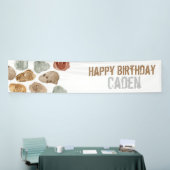 恐竜の化石キッドパーティー誕生日バナー 横断幕 (トレードショー)