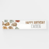 恐竜の化石キッドパーティー誕生日バナー 横断幕 (横)