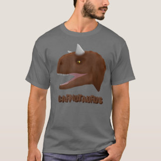 恐竜の化石スケルトンCarnotaurus Tシャツ