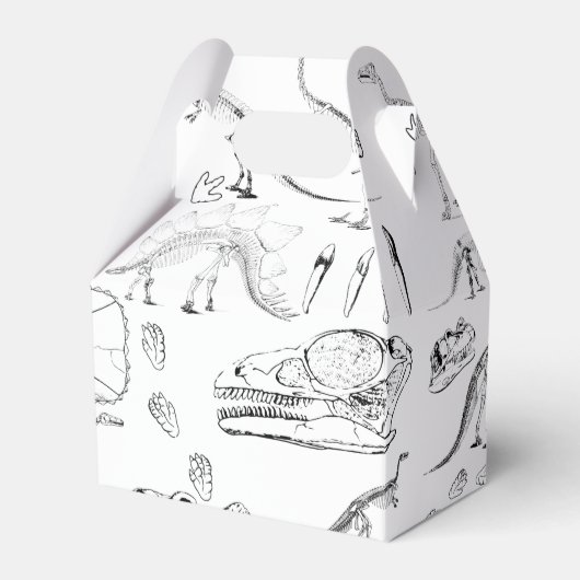 恐竜の化石骨パターン フェイバーボックス (正面サイド)