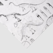 恐竜の化石骨パターン 薄葉紙 (詳細)
