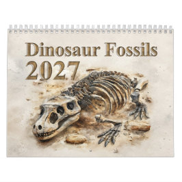 恐竜の化石 – 先史時代の化石 2027 カレンダー