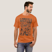 恐竜の化石TRex古生物学ヴィンテージ贈答品 Tシャツ (正面フル)