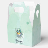 恐竜の卵かわいい水の色離れの赤ちゃんシャワー フェイバーボックス (オープン)