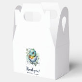 恐竜の卵かわいい水の色離れの赤ちゃんシャワー フェイバーボックス (オープン)