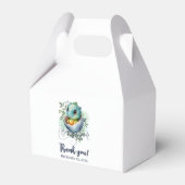 恐竜の卵かわいい水の色離れの赤ちゃんシャワー フェイバーボックス (正面サイド)