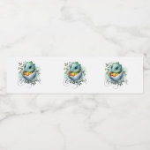 恐竜の卵かわいい水の色離れの赤ちゃんシャワー ペットボトルラベル (シングルラベル)