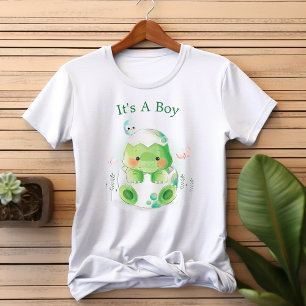 恐竜の卵かわいい男の子のママ Tシャツ