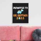 恐竜の卵孵化がビッグブラザーに昇格 キャンバスプリント (インサイチュ (リビング))