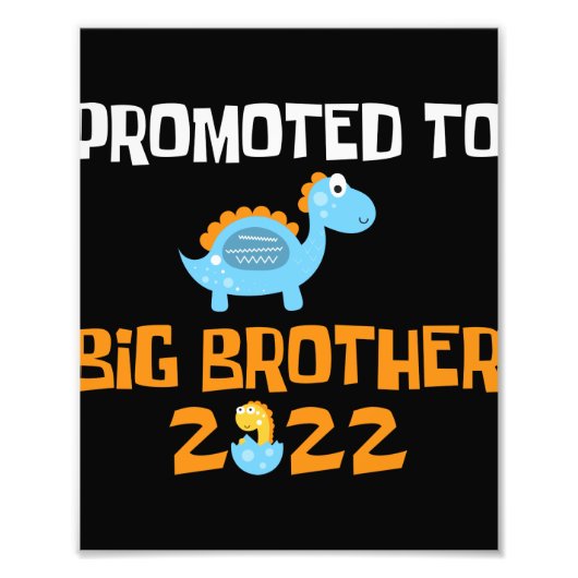 恐竜の卵孵化がビッグブラザーに昇格 フォトプリント (正面)