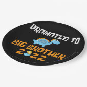 恐竜の卵孵化がビッグブラザーに昇格 ペーパープレート (アングル)