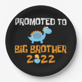 恐竜の卵孵化がビッグブラザーに昇格 ペーパープレート (正面)