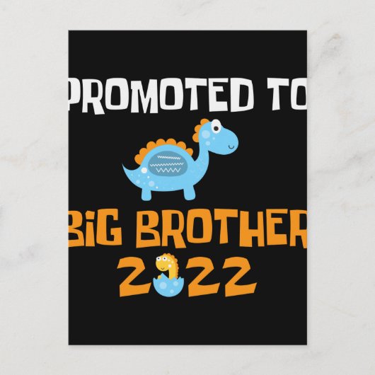 恐竜の卵孵化がビッグブラザーに昇格 ポストカード (正面)