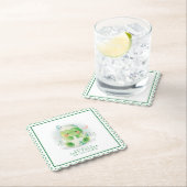 恐竜の卵 キュートな水彩画 男の子 ベビーシャワー ペーパーコースター (インサイチュ)