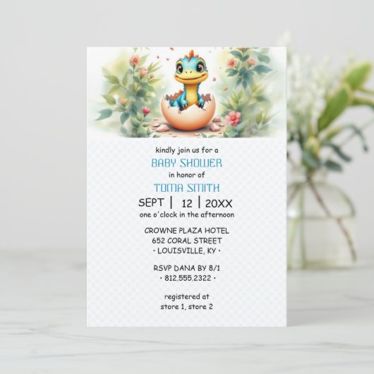 恐竜の卵 招待状 (スタンド正面)