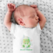 恐竜の卵 水彩 赤ちゃん用ボディスーツ ベビーボディスーツ