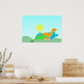 恐竜の友だちポスター3 ポスター (キッチン)