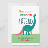 恐竜の友人バレンタインデー シーズンカード (正面)