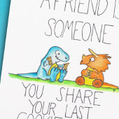 恐竜の友人2グリーティングカードbyニコール・ジャネス カード