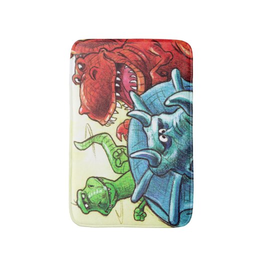 恐竜の友人 バスマット (正面縦)