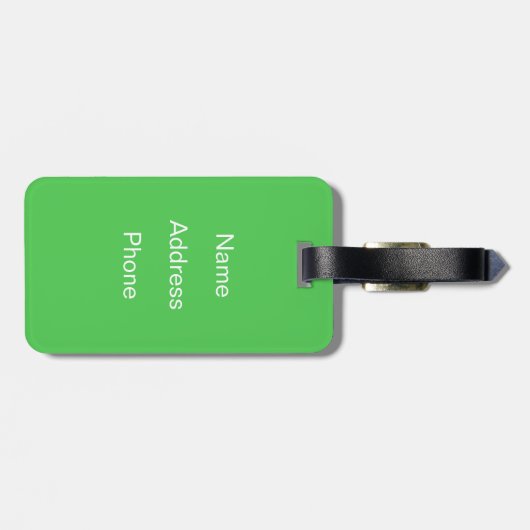 恐竜の友人 ラゲッジタグ (裏面横)