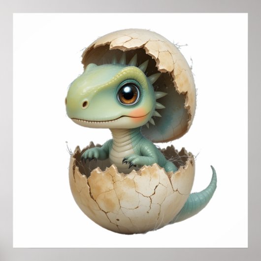 恐竜の友人 – 子供部屋ウォールアートセットベビー ポスター (正面)