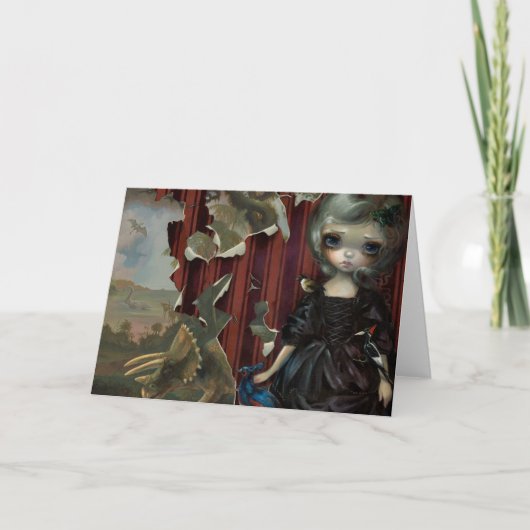 「恐竜の友人:要件」グリーティングカード カード (正面)