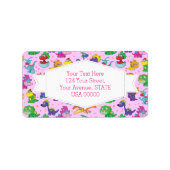 恐竜の可愛さかわいいExvasanza ラベル (正面)