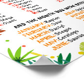 恐竜の名前のパーティーゲームのポスター ポスター (角)