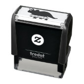 恐竜の名前の自己の手書きトリケラトプスのスタンプ セルフインキングスタンプ (商品)