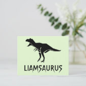 恐竜の名前をカスタマイズ ポストカード (スタンド正面)