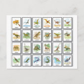 恐竜の名前 シーズンポストカード (正面)